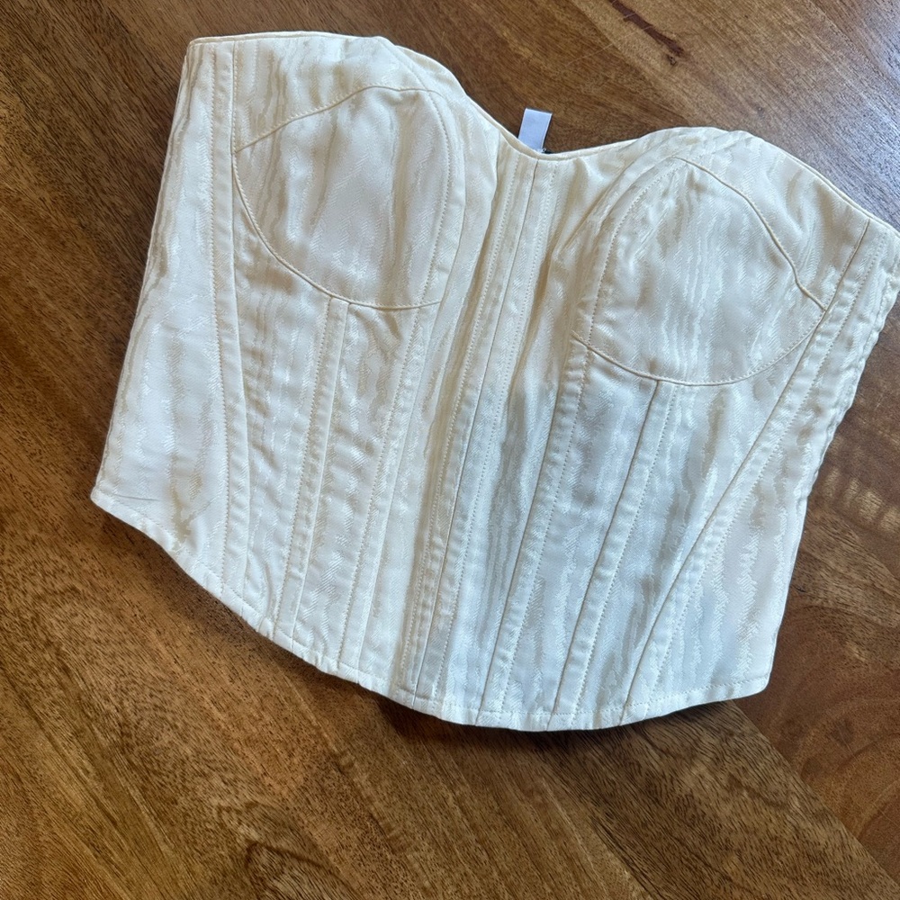 & OTHER STORIES: Elegant Cream Corset Top